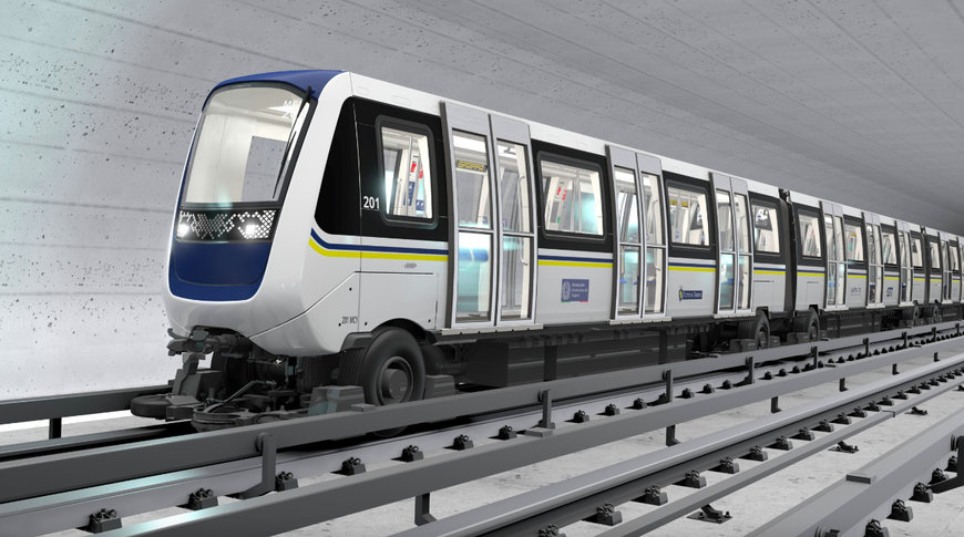 ALSTOM E INFRA. PRESENTE LIVREA DEL NUOVO TRENO DELLA LINEA 1 DELLA METROPOLITANA DI TORINO A EXPO FERROVIARIA